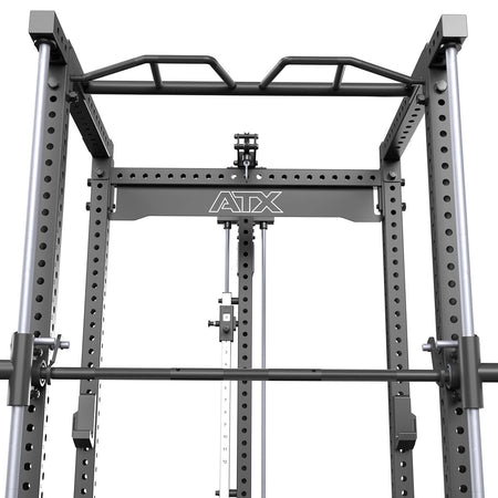 ATX® Power Rack Komplettsystem mit Latzug - Plate Load + Multipresse - Power Rack mit Kabelzug