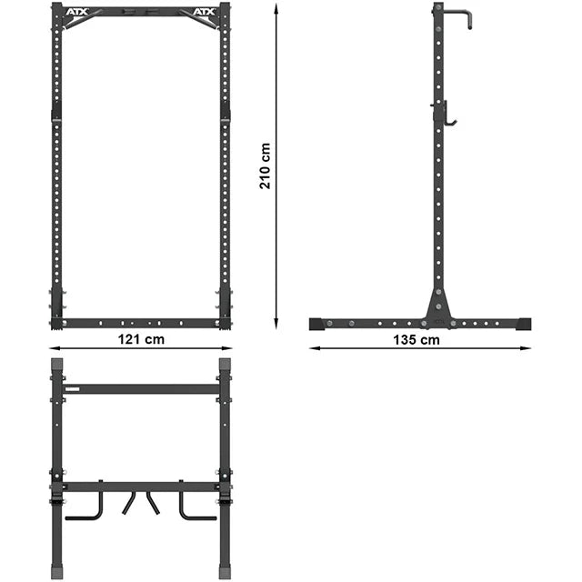 ATX® Half Rack 620 inkl. J - Hooks - 600 Type 5 - Half Rack