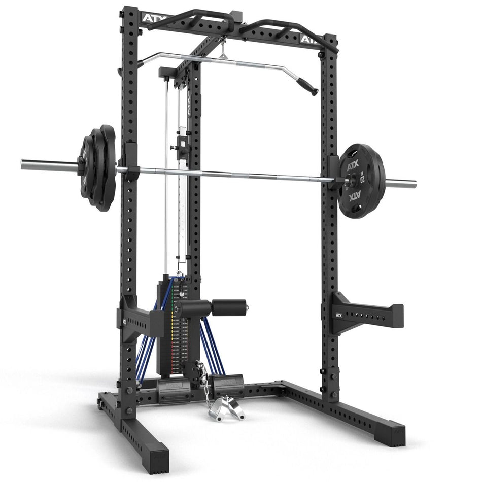ATX® Half Rack 780 mit Latzug - Steckgewichte - Half Rack mit Kabelzug