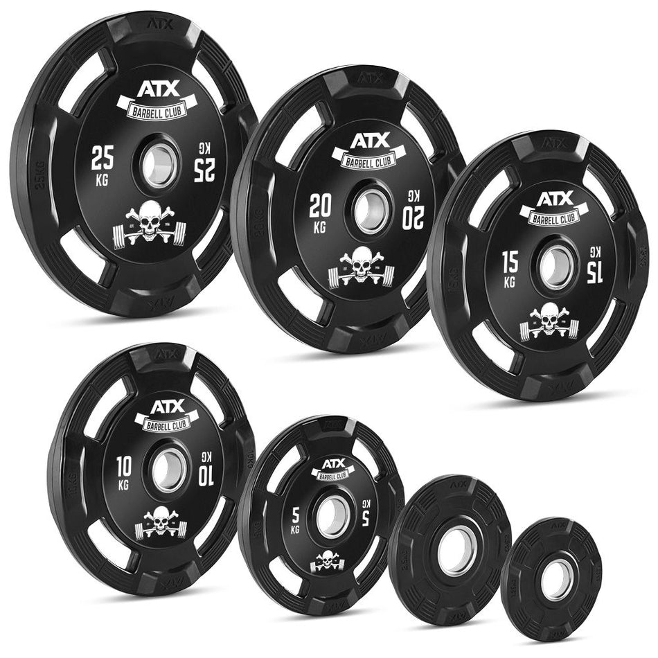 ATX® Hantelscheiben Gummi-Gripper - 50 mm - Barbell Club Logo