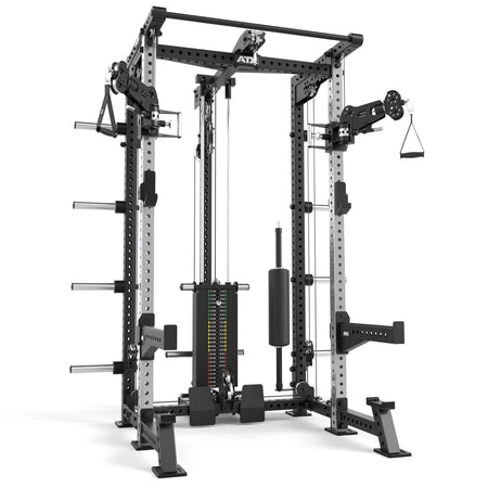 ATX® Hardcore Half Rack & Pull Station - Half Rack mit Kabelzug