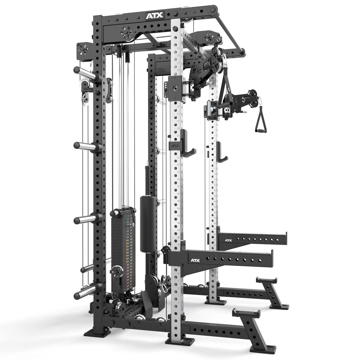 ATX® Hardcore Half Rack & Pull Station - Half Rack mit Kabelzug