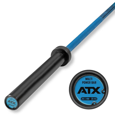 ATX® Multi Power Bar 220 cm x 50 mm - Cerakote (Steel Blue) - Olympische Langhantelstange