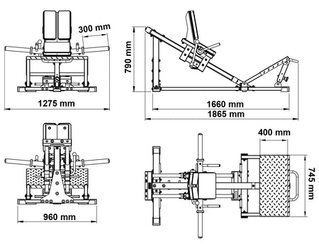 ATX® Kniebeugen - Hackenschmidt Combo - Beinpresse