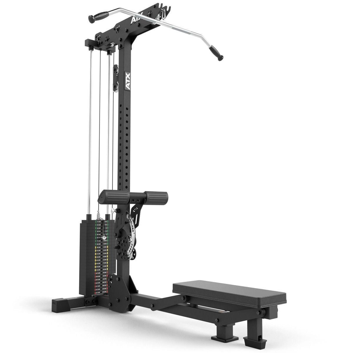 ATX® Latzug / Ruderzug LMSW - 700 - mit 115 kg Steckgewichte - Latzug / Ruderzug Kombo (Stack Weight)