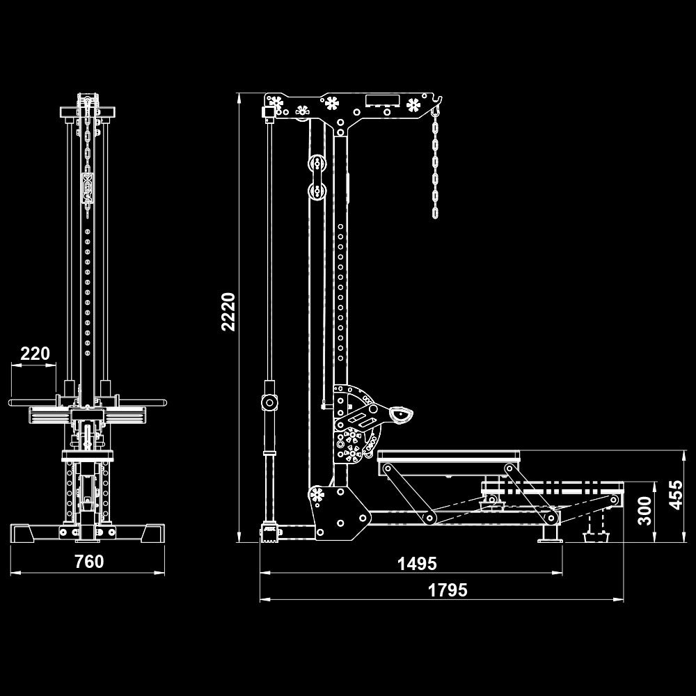 ATX® Latzug und Ruderzug - Plate Load - Latzugmaschine (Plate Load)