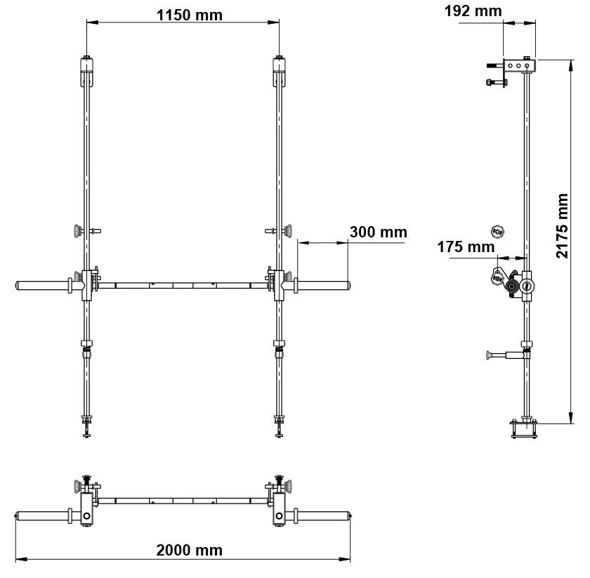 ATX® Multipresse - Option für Power Rack - Series PRX - 780 - Multipresse Anbau