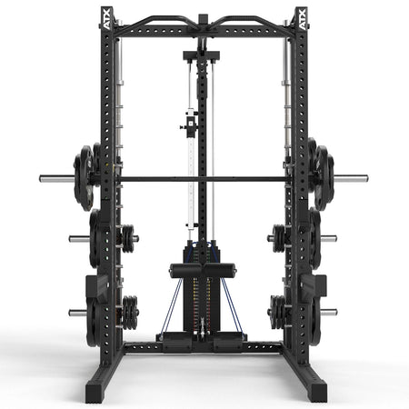 ATX® Multipresse - Rack 780 Komplettstation mit Latzugstation - 125 kg Steckgewichte - Multipresse mit Kabelzug