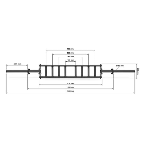 ATX® Parallel Multi Grip Bar - 200 cm x 50 mm - Multi Grip Bar