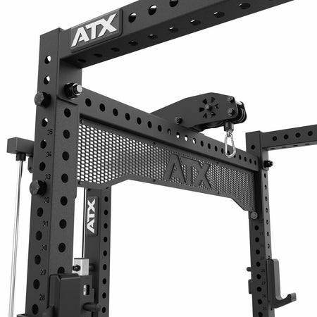 ATX® Power Rack 780 mit Latzug - Steckgewichte & Multipresse - Power Rack mit Kabelzug