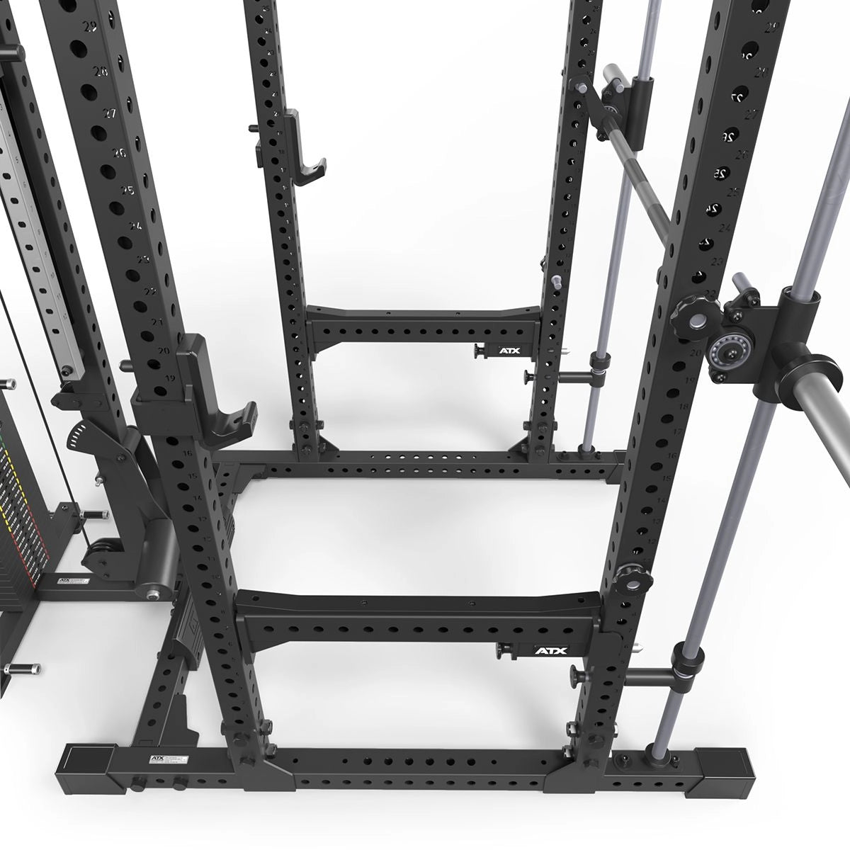 ATX® Power Rack 780 mit Latzug - Steckgewichte & Multipresse - Power Rack mit Kabelzug