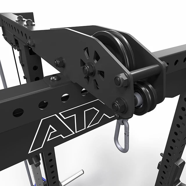 ATX® Power Rack Komplettsystem mit Latzug - Plate Load + Multipresse - Power Rack mit Kabelzug