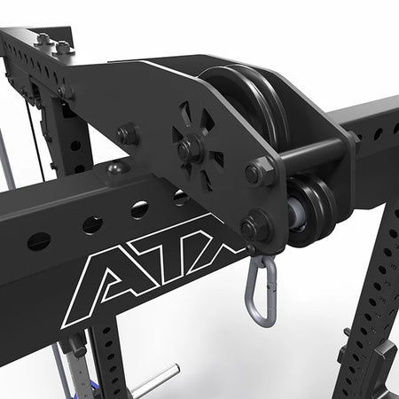ATX® Power Rack Komplettsystem mit Latzug - Plate Load + Multipresse - Power Rack mit Kabelzug