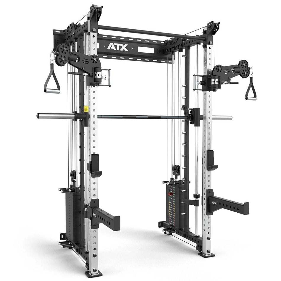 ATX® Rack - Zugstation mit Multipresse zur Wandbefestigung - Half Rack mit Kabelzug