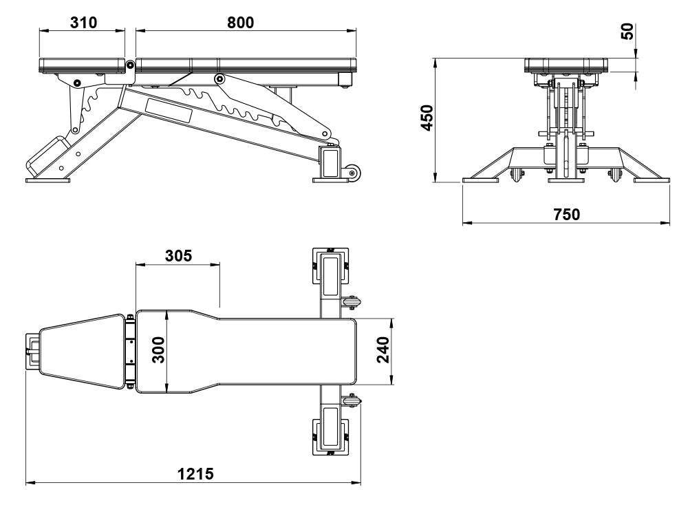 ATX® Verstellbare Hantelbank - Warrior Classic - Verstellbare Hantelbank