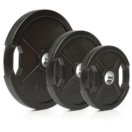 Hantelscheiben Gummi - Gripper - 50 mm - schwarz - Gummierte Hantelscheibe 50 mm