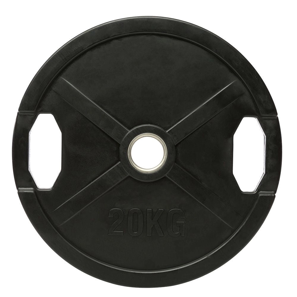 Hantelscheiben Gummi - Gripper - 50 mm - schwarz - Gummierte Hantelscheibe 50 mm
