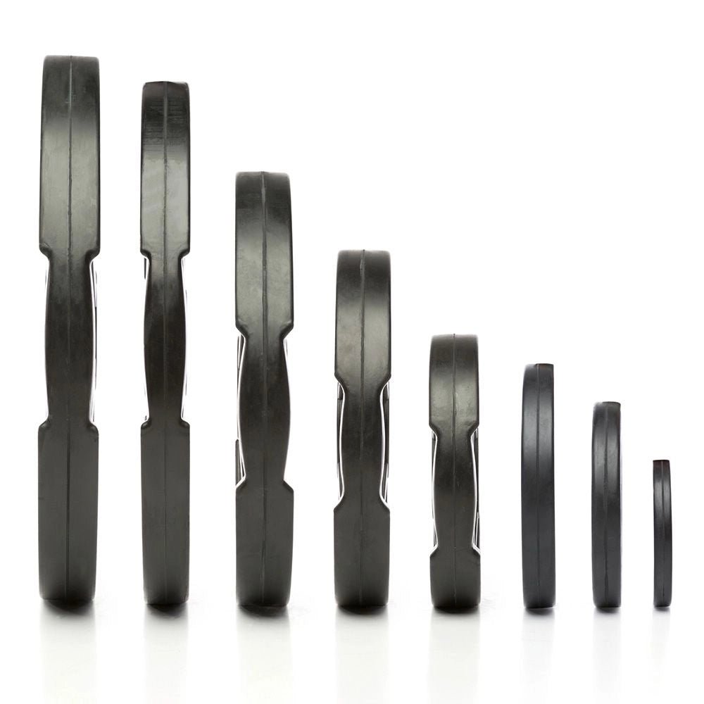 Hantelscheiben Gummi - Gripper - 50 mm - schwarz - Gummierte Hantelscheibe 50 mm