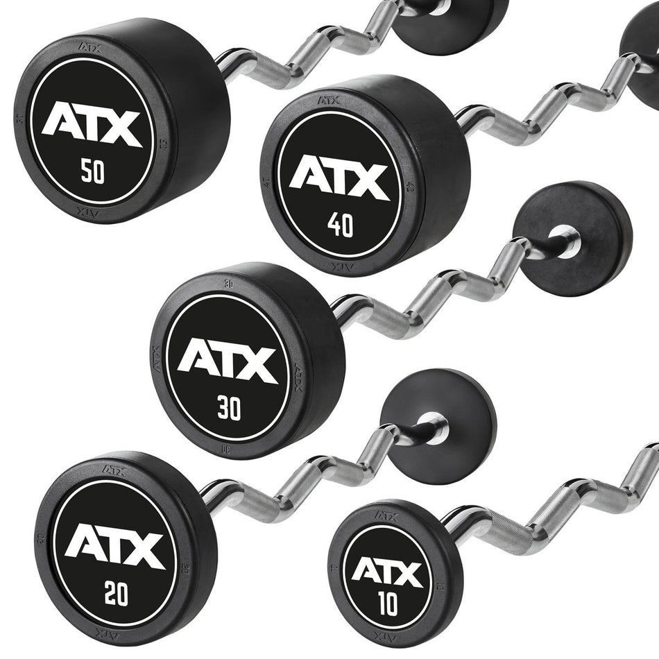 SZ-Kompakthanteln PRO Style gummiert - 10 bis 50 kg - mit ATX Logo